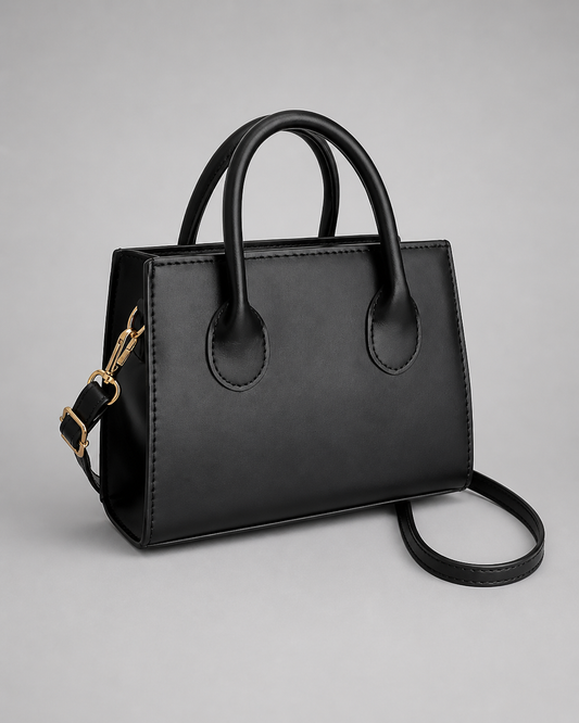 Women's Effortlessly Elegant Leather Structured Hand Bag