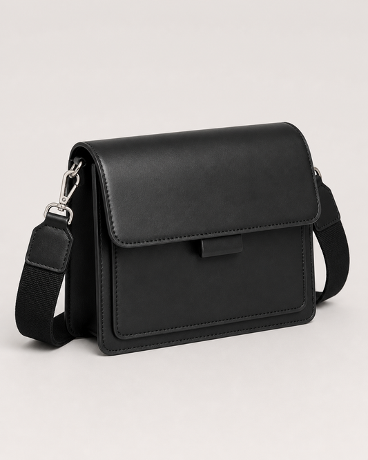 Women’s Elegant Classic Leather Flap Crossbody Handbag for everyday